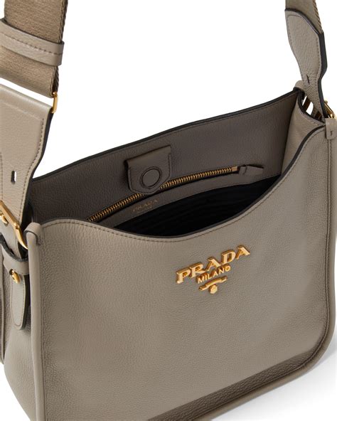 prada mini leather hobo bag|Prada adjustable shoulder.